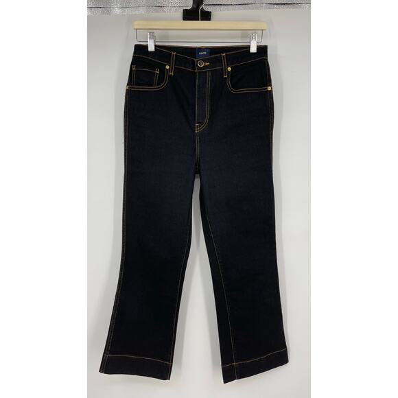 KHAITE | Fiona Cropped Flare Dark Indigo Denim Jeans 29 - Picture 2 of 12